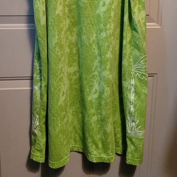CW Classics Sleeveless Green Dress with Palm Trees Misses Medium - Picture 5 of 5